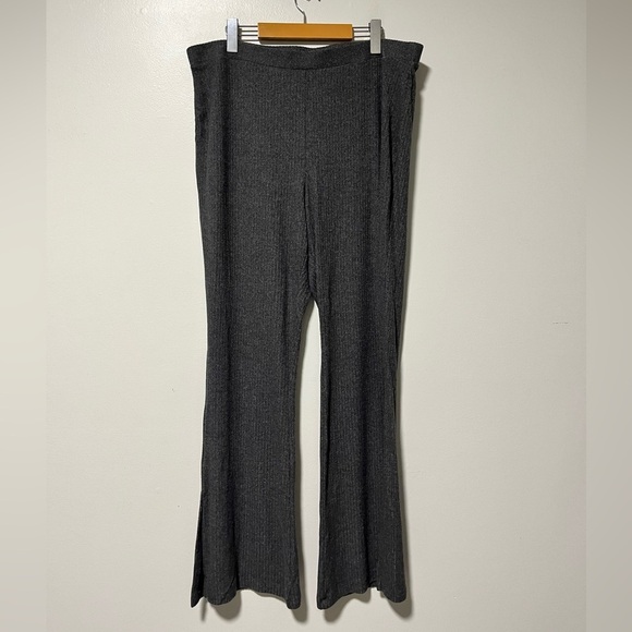 Old Navy Women’s Gray Ribbed Wide-Leg Lounge Pants – Size XL - Picture 1 of 13